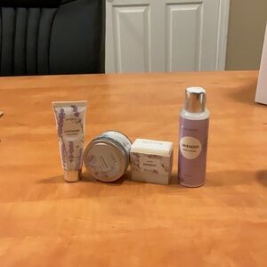 Lucotiya lavender bundle set: Soap, Hand Cream, Body Lotion, and Soy Wax Candle
